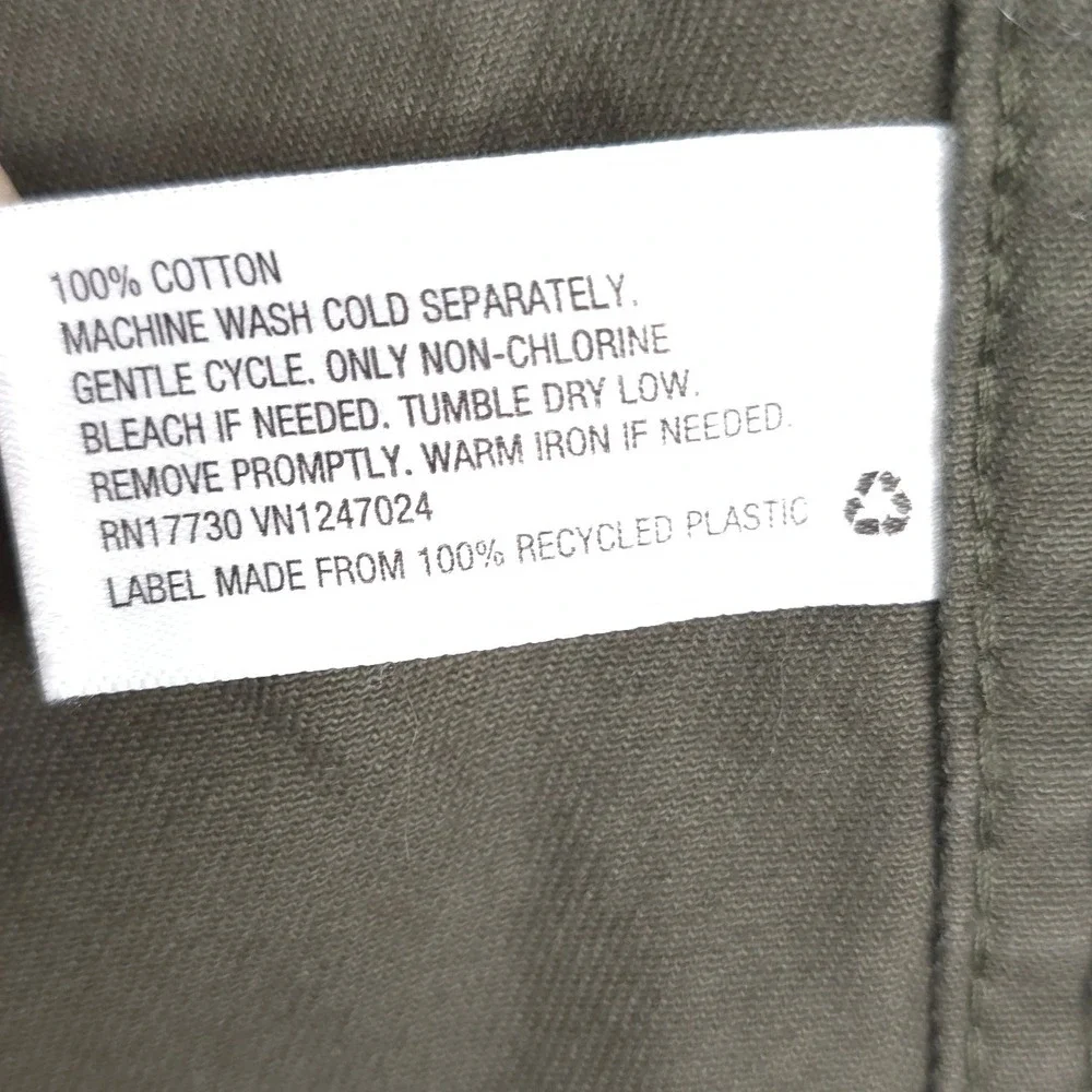 Original Use Military Field Jacket Mens S Army Green‎ Zip Utility Patched Shirt